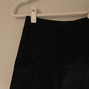 Black Jean Denim Free People Skirt